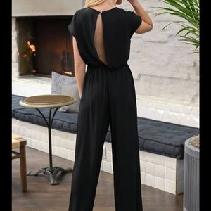 Banana Republic black open back jumpsuit NWT
